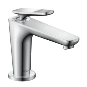 AXOR Citterio C Single lever basin mixer 90 with CoolStart for hand washbasins and pop-up waste set, Cubic Cut -  Chrome