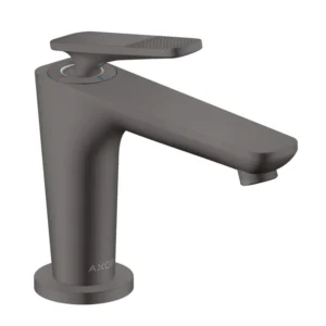 AXOR Citterio C Single lever basin mixer 90 with CoolStart for hand washbasins and waste set, Cubic Cut -  Brushed Black Chrome