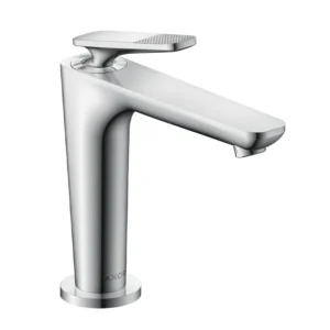 AXOR Citterio C Single lever basin mixer 125 with CoolStart and pop-up waste set, Cubic Cut -  Chrome