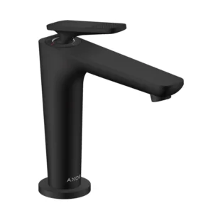AXOR Citterio C Single lever basin mixer 125 with CoolStart and waste set, Cubic Cut -  Matt Black