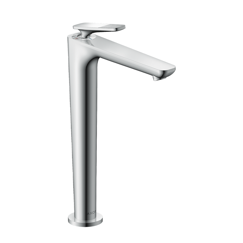 AXOR Citterio C Single lever basin mixer 250 with CoolStart and waste set, cubic cut - Chrome