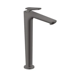 AXOR Citterio C Single lever basin mixer 250 with CoolStart and waste set, cubic cut -  Brushed Black Chrome