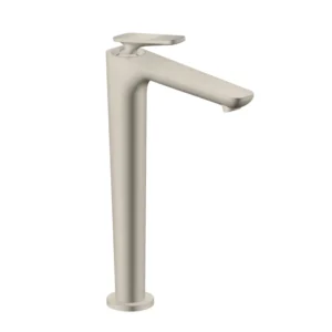 AXOR Citterio C Single lever basin mixer 250 with CoolStart and waste set, cubic cut -  Stainless Steel Optic