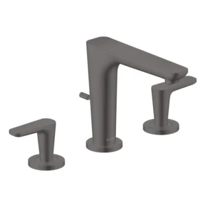 AXOR Citterio C 3-hole basin mixer 125 with pop-up waste set -  Brushed Black Chrome