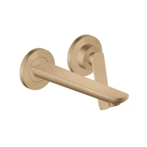 AXOR Citterio C Single lever basin mixer for wall-mounted with spout 195 mm -  Brushed Bronze