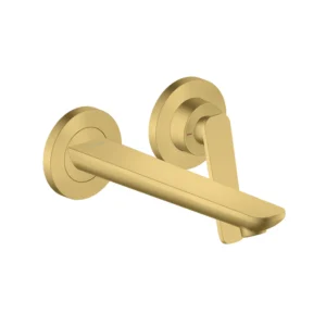 AXOR Citterio C Single lever basin mixer for wall-mounted with spout 195 mm -  Brushed Brass