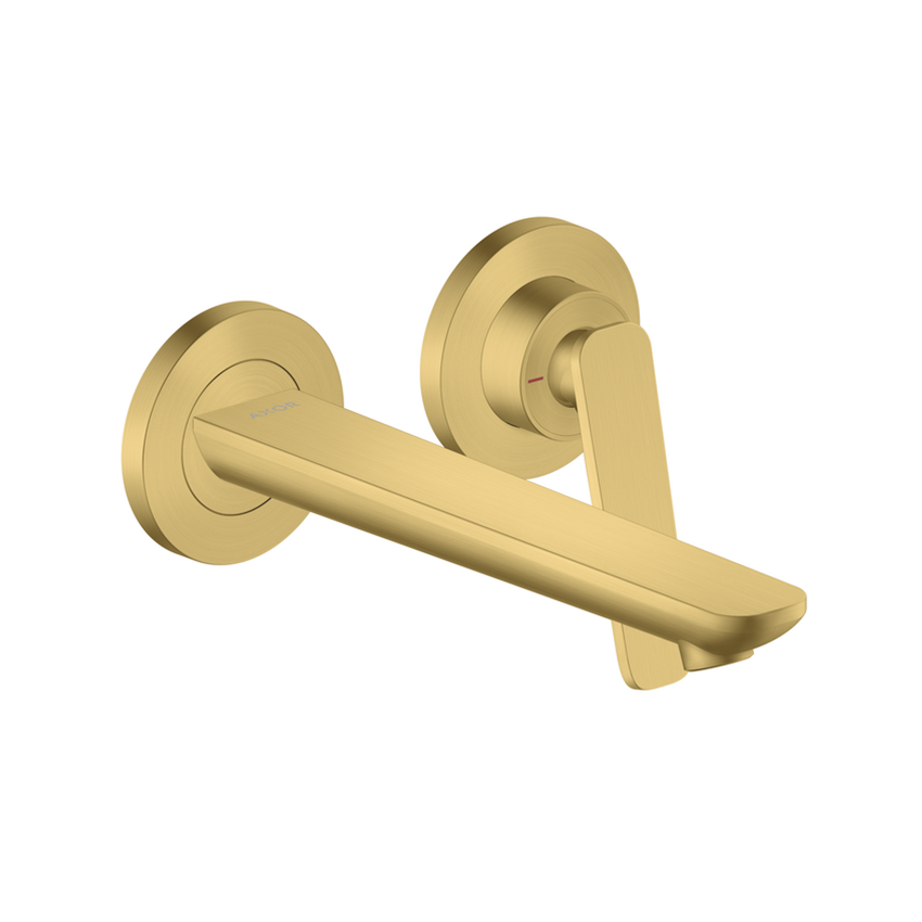 AXOR Citterio C Single lever basin mixer for wall-mounted with spout 195 mm - Brushed Brass