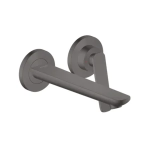 AXOR Citterio C Single lever basin mixer for wall-mounted with spout 195 mm, cubic cut  -  Brushed Black Chrome