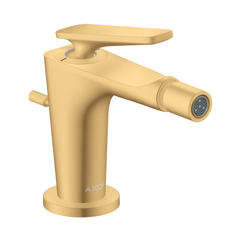 AXOR Citterio C Single lever bidet mixer with pop-up waste set- Brushed Gold Optic