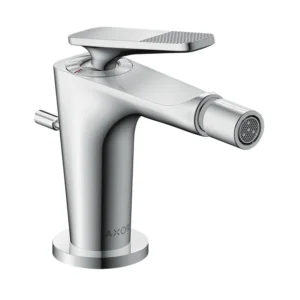 AXOR Citterio C Single lever bidet mixer with pop-up waste set, Cubic Cut -  Chrome