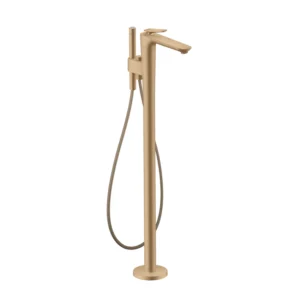 AXOR Citterio C Single lever bath mixer floor-standing, Cubic Cut -  Brushed Bronze