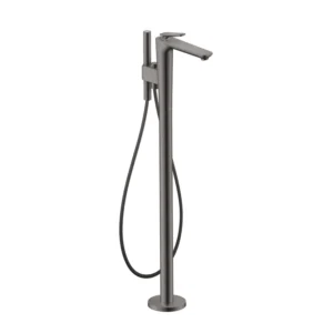AXOR Citterio C Single lever bath mixer floor-standing, Cubic Cut -  Polished Black Chrome