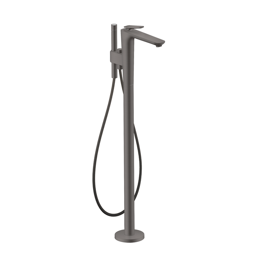 AXOR Citterio C Single lever bath mixer floor-standing, Cubic Cut - Brushed Black Chrome