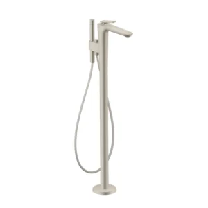 AXOR Citterio C Single lever bath mixer floor-standing, Cubic Cut -  Stainless Steel Optic