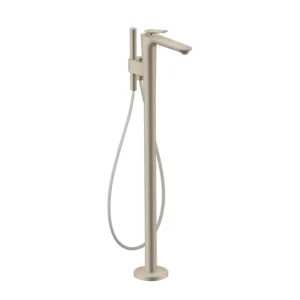 AXOR Citterio C Single lever bath mixer floor-standing, Cubic Cut -  Brushed Nickel