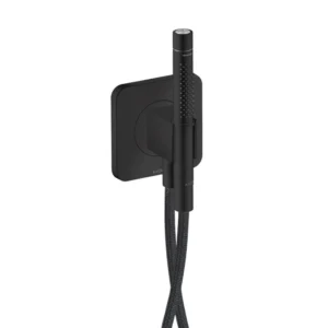 AXOR Citterio C Porter unit 120/120 softsquare with baton hand shower 2jet and textile shower hose -  Matt Black