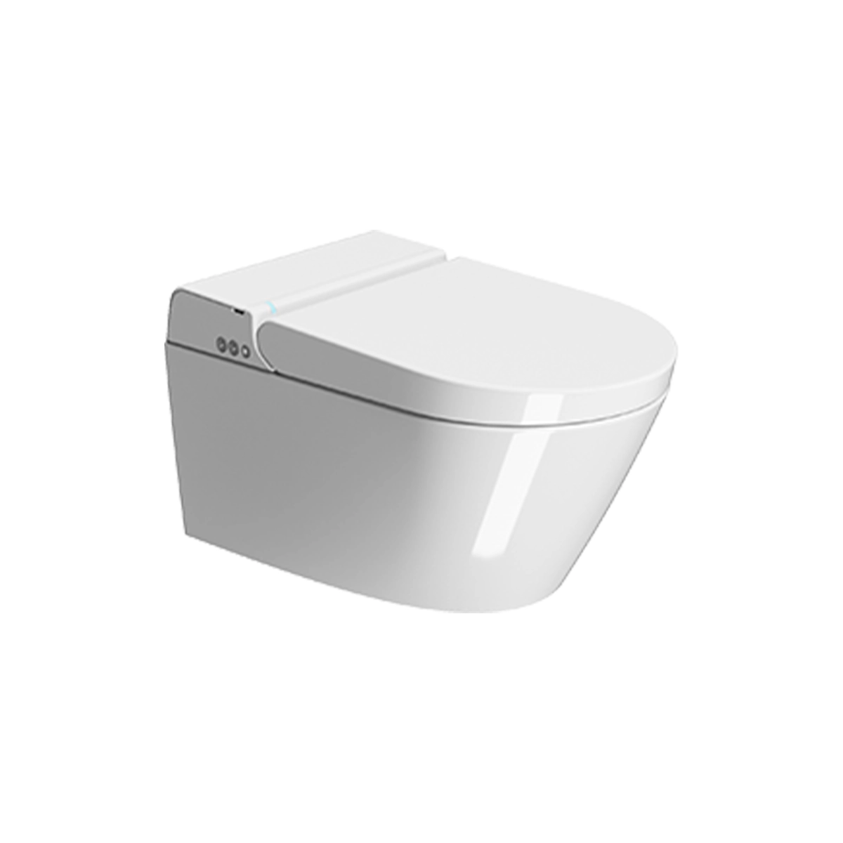 GSI Kube X WC Electronic 59cm Swirlflush® Wall Mounted Toilet - Image 4