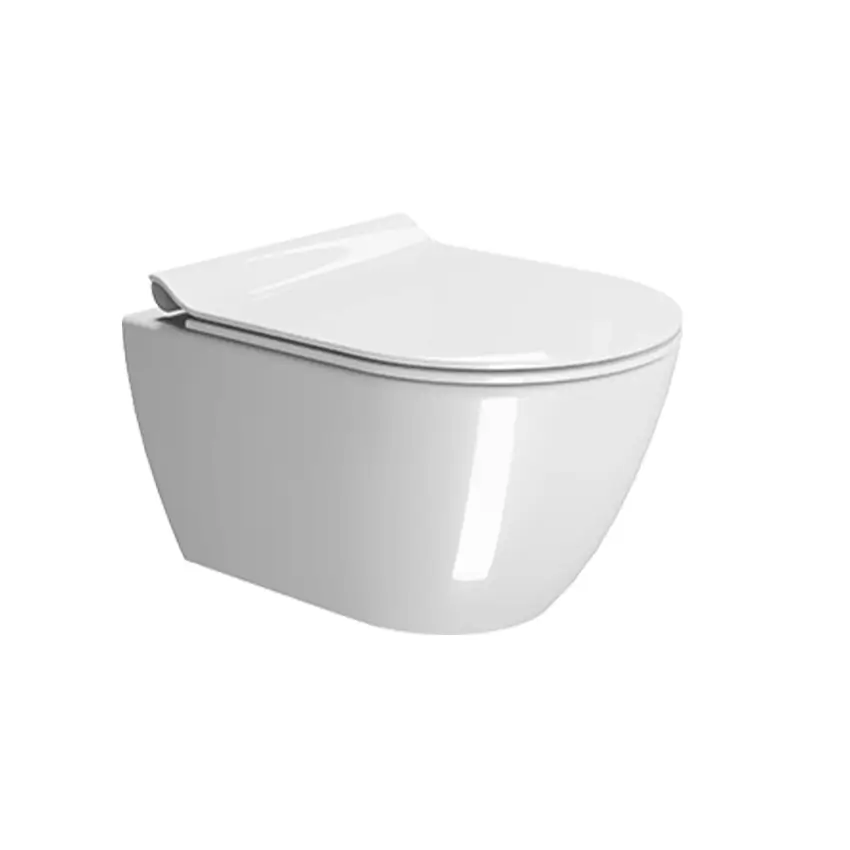GSI Pura 50cm Swirlflush® Wall Mounted Toilet With Slimline Seat - Image 2