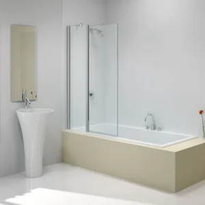 Merlyn 2 Panel Folding Square Bath Screen