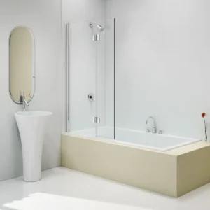 Merlyn 2 Panel Hinged Bath Screen
