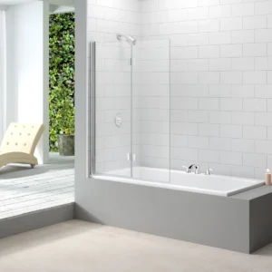 Merlyn 2 Panel Folding Bath Screen