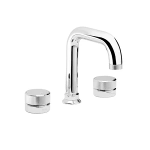 Swadling Engineer Deck Basin Mixer, Curved Spout