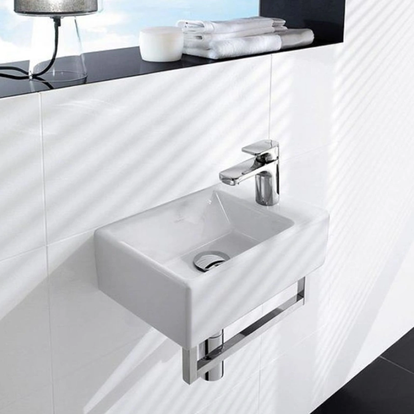 Villeroy & Boch Memento Cloakroom Basin and Towel Rail - Image 2