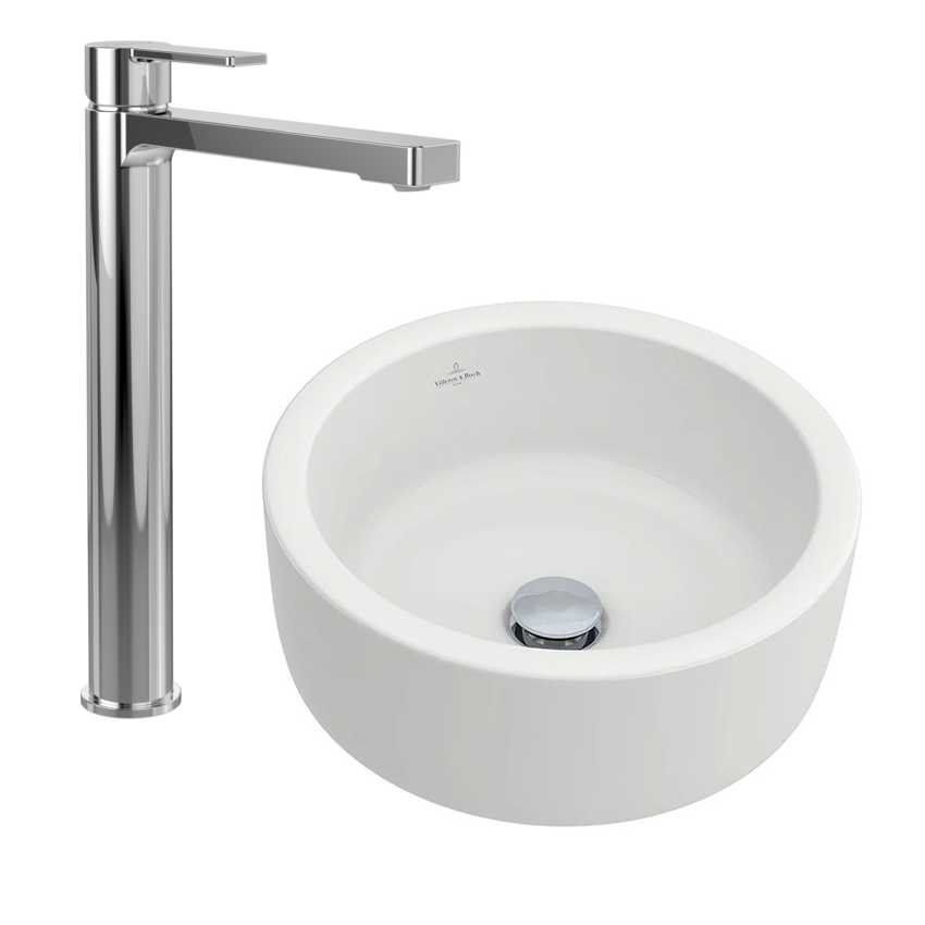Villeroy & Boch Architectura Surface Washbowl with Tall Basin Tap bundle