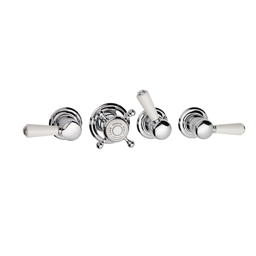 Swadling Invincible Triple Controlled Thermostatic Shower Mixer With Plate (Exc. Rough)