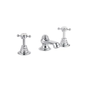 Swadling Invincible Deck Basin Mixer, With Crosshead No Waste