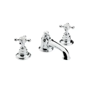 Swadling Invincible 1909 Deck Basin Mixer, Cross Lever