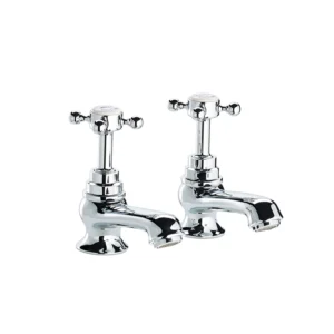Swadling Invincible Basin Pillar Taps, With Crossheads