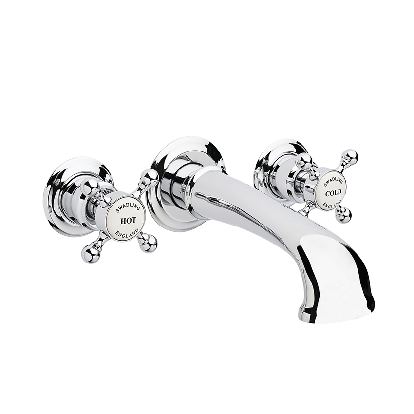 Swadling Invincible Wall Bath Mixer (exc. Rough) With Crosshead