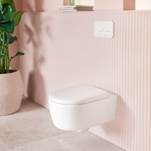 Villeroy & Boch Avento wall mounted toilet with DirectFlush & Soft Close Seat  - White Alpin