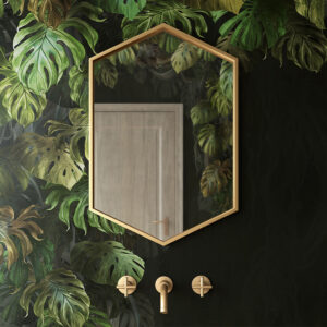 Origins Living Docklands Hexagonal Mirror- 50x75cm