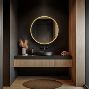 Origins Living Luxor Mirror 80cm Gold/Black