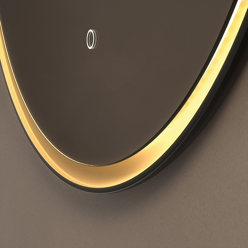 Origins Living Luxor Mirror 80cm Gold/Black - Image 3