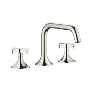 Dornbracht VAIA Three-hole crosshead basin mixer with pop-up waste - Platinum
