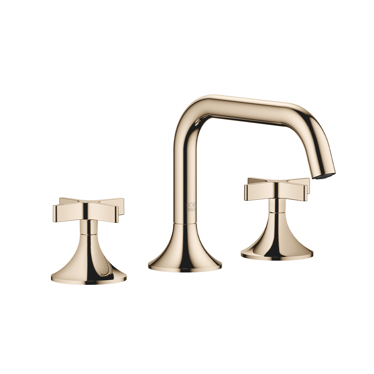 Dornbracht VAIA Three-hole crosshead basin mixer with pop-up waste - Champagne (22kt Gold)