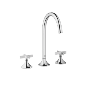 Dornbracht VAIA Three-hole crosshead basin mixer with pop-up waste - Chrome