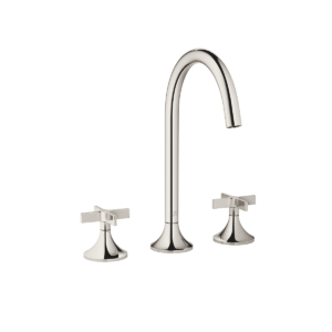 Dornbracht VAIA Three-hole crosshead basin mixer with pop-up waste - Platinum