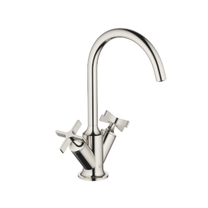 Dornbracht VAIA Single-hole basin mixer with pop-up waste - Platinum