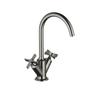 Dornbracht VAIA Single-hole basin mixer with pop-up waste - Dark Chrome