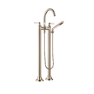 Dornbracht VAIA Two-hole bath mixer for free-standing assembly with hand shower set - Champagne (22kt Gold)