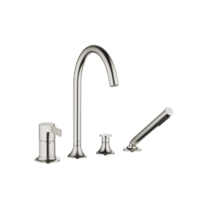Dornbracht VAIA Bath shower set for bath rim or tile edge installation - Brushed Platinum