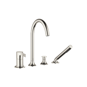 Dornbracht VAIA Bath shower set for bath rim or tile edge installation - Platinum