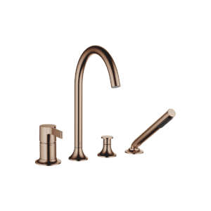 Dornbracht VAIA Bath shower set for bath rim or tile edge installation - Brushed Bronze