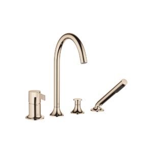 Dornbracht VAIA Bath shower set for bath rim or tile edge installation - Champagne (22kt Gold)