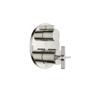 Dornbracht VAIA concealed thermostat with three function volume control - Platinum