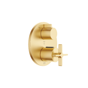 Dornbracht VAIA concealed thermostat with three function volume control - Brushed Durabrass (23kt Gold)